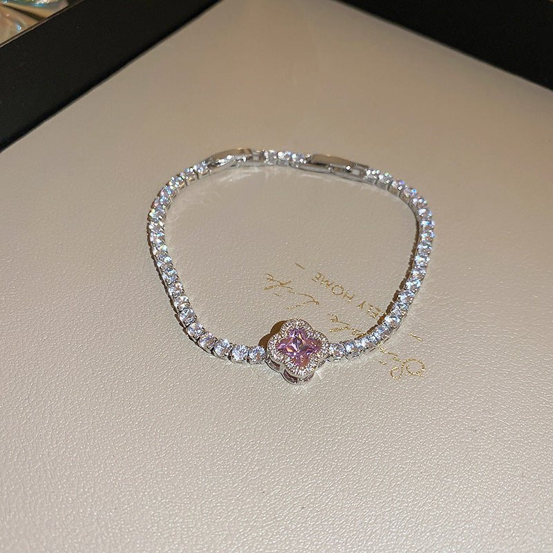 Bracelet Manchette Rétro Doré 18K Boucle Zirconia Ovale Élégant Vintage Chic+++ - IVOIRART.COM
