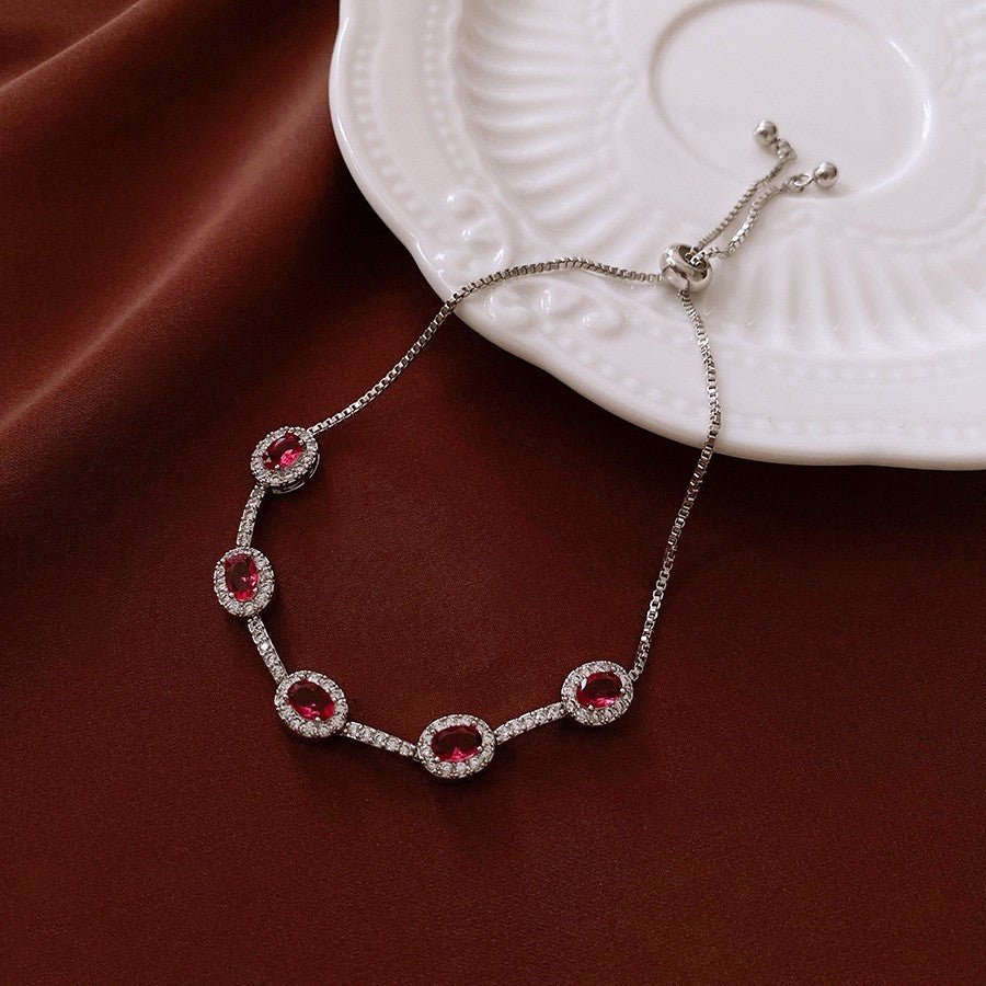 Bracelet Manchette Rétro Doré 18K Boucle Zirconia Ovale Élégant Vintage Chic+++ - IVOIRART.COM