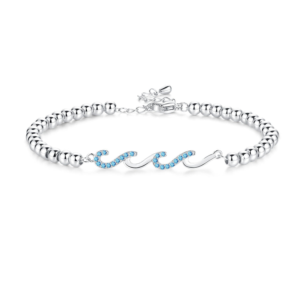 Bracelet Ondulé Sertie de Diamants pour Femmes, Élégance et Raffinement - IVOIRART.COM