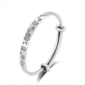 Bracelet ornement Dragon en argent sterling 999 finition vieillie, diamètre 43mm - IVOIRART.COM