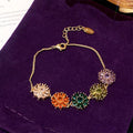Bracelet ovale CZ style parisien, élégant et délicat, cadeau demoiselle d'honneur - IVOIRART.COM