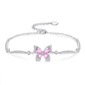 Bracelet Papillon Étincelant en Argent Sterling 999, Élégant et Délicat, Cadeau Idéal Anniversaire & Vacances - IVOIRART.COM