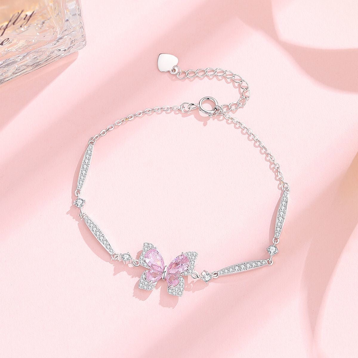 Bracelet Papillon Étincelant en Argent Sterling 999, Élégant et Délicat, Cadeau Idéal Anniversaire & Vacances - IVOIRART.COM