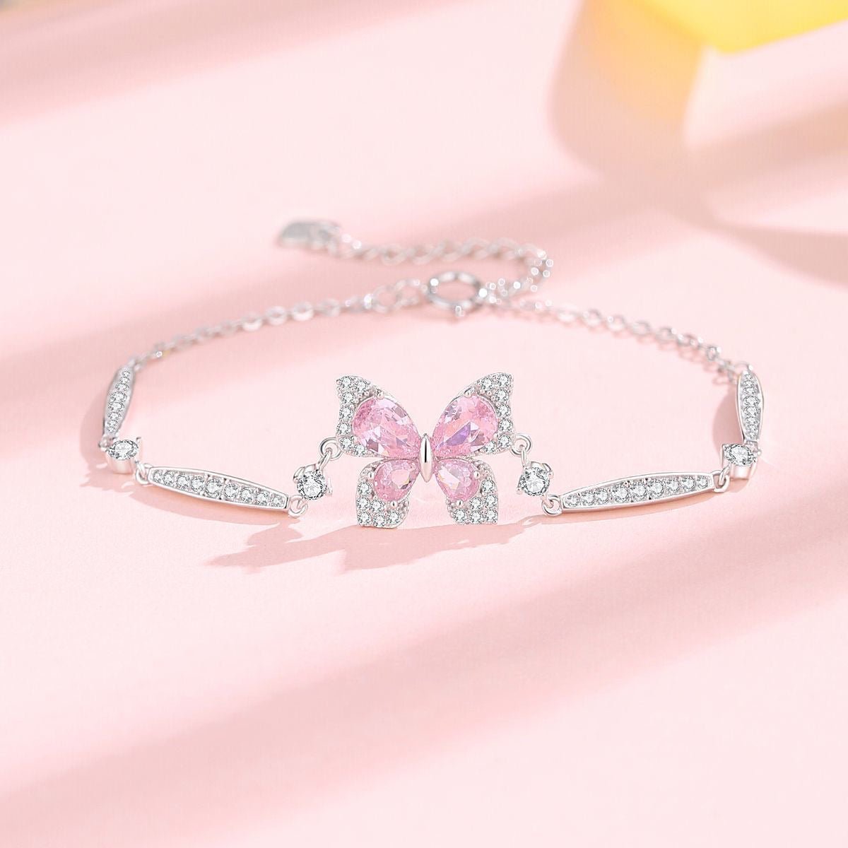 Bracelet Papillon Étincelant en Argent Sterling 999, Élégant et Délicat, Cadeau Idéal Anniversaire & Vacances - IVOIRART.COM