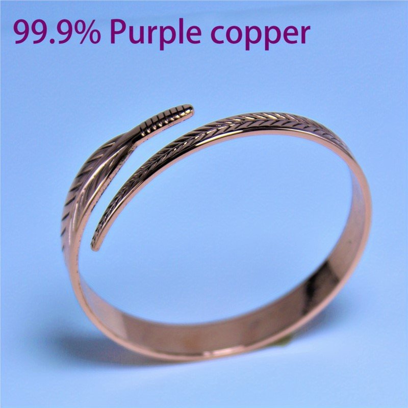 Bracelet Rétro en Cuivre avec Motif Feuille pour Style Vintage Élégant - IVOIRART.COM