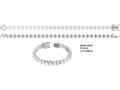 Bracelet Tennis en Argent Sterling S925, Moissanite Coupé en Cœur 5x5mm, D Couleur VVS1, Plaqué Platine, Certifié GRA, Boîte Cadeau, 16-18-20cm - IVOIRART.COM