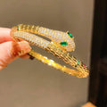Bracelet vintage européen serti de zircon — élégance française intemporelle chic! - IVOIRART.COM