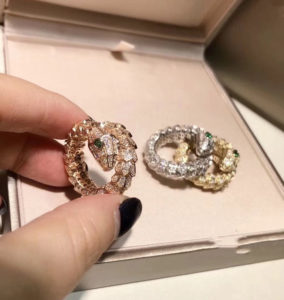 Brass Gold Plated Micro Set Diamond Bracelet Ring Set - IVOIRART.COM