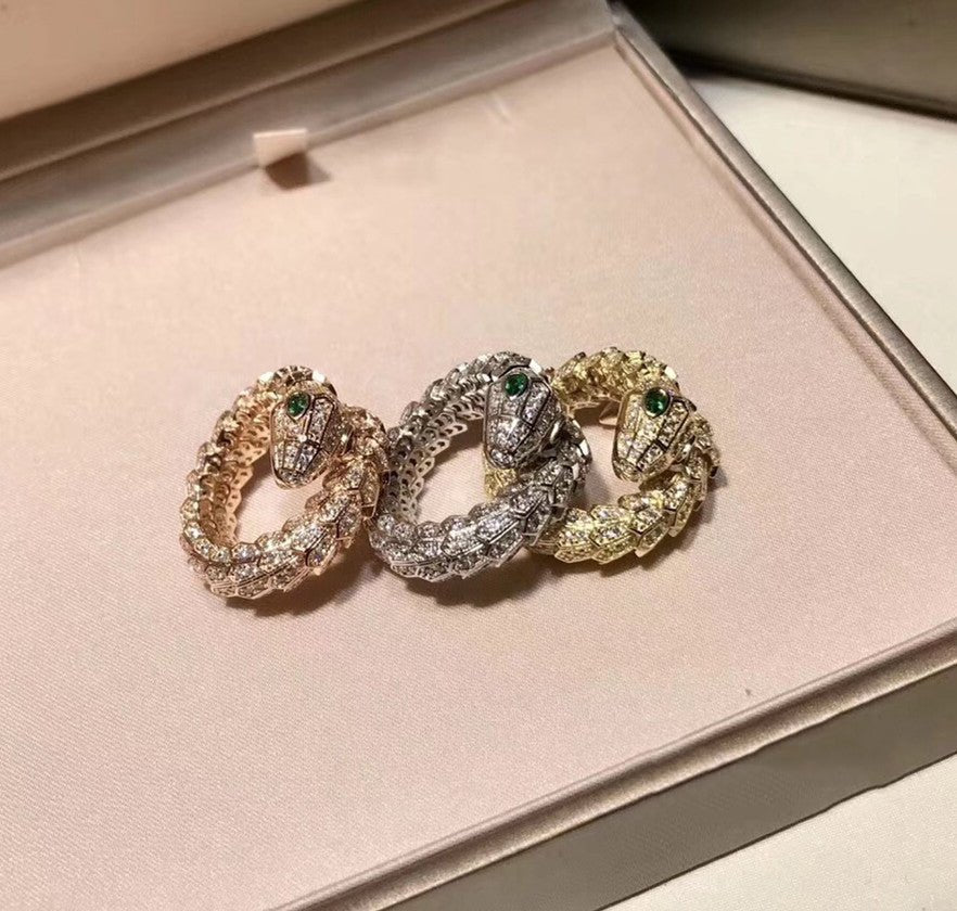 Brass Gold Plated Micro Set Diamond Bracelet Ring Set - IVOIRART.COM