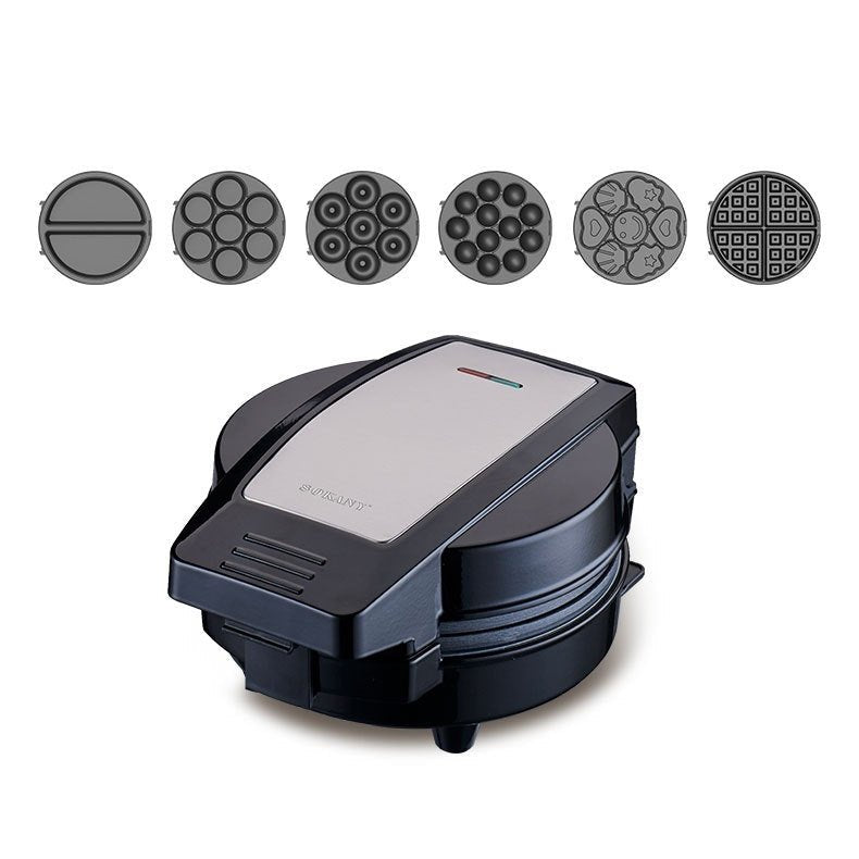 Breakfast Machine 6 In1 Household Cake Machine Waffle Donut Bread Maker - IVOIRART.COM