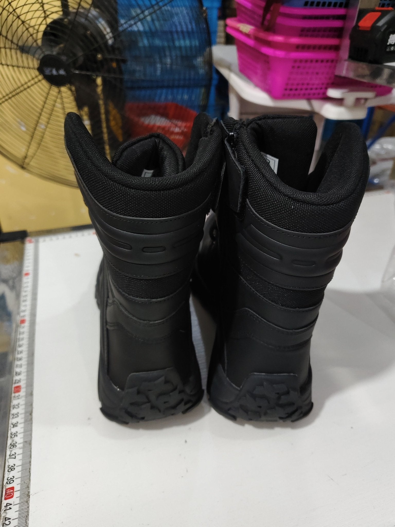 Breathable Leather Hiking Boots High-top Outdoor Climbing Shoes And Rugged Work Boots For The Wildernes - IVOIRART.COM