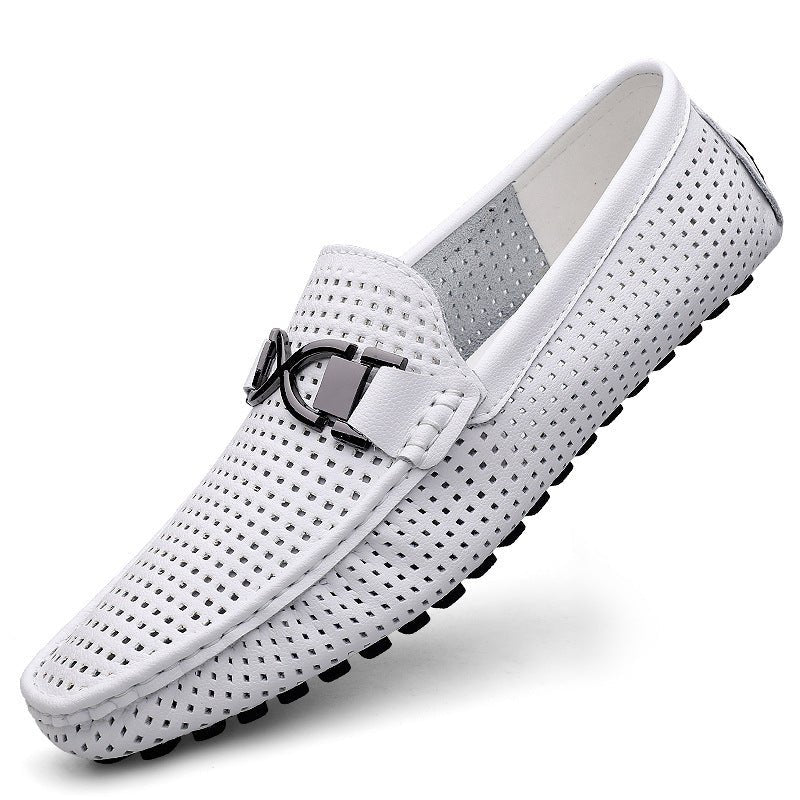 Breathable Thin Soft Bottom Soft Leather Men's Sandals - IVOIRART.COM