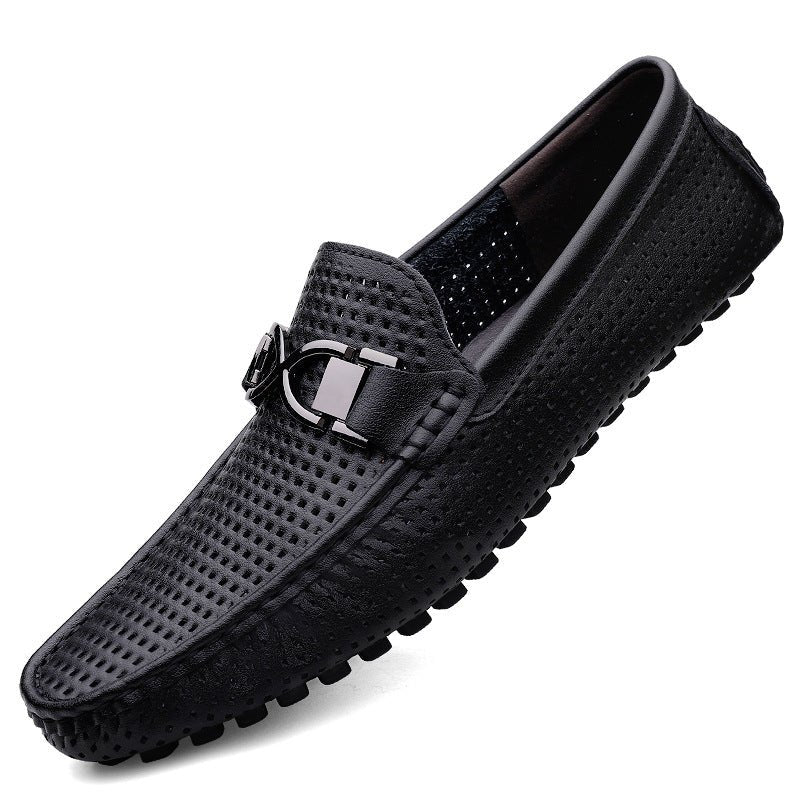 Breathable Thin Soft Bottom Soft Leather Men's Sandals - IVOIRART.COM