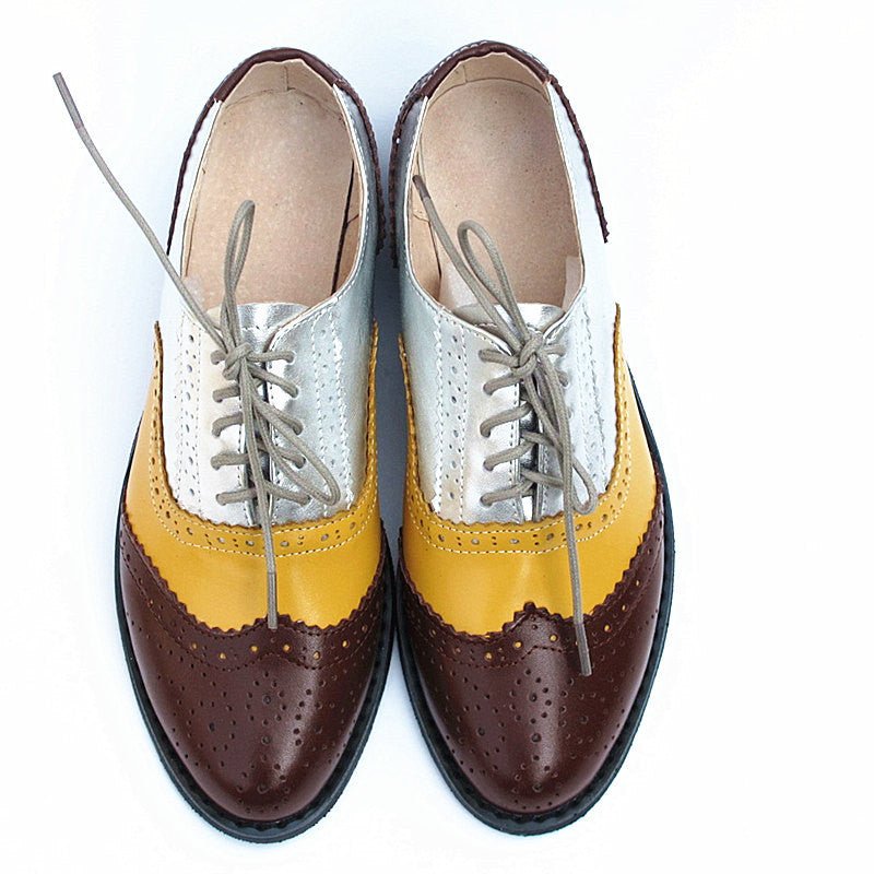 British Style Shoes Oxford Shoes Brock Women's Shoes Flat Shoes - IVOIRART.COM