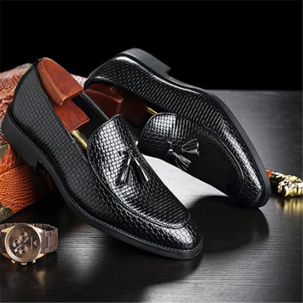 Britstar Squared Loafers mocassins plats en PU semelle caoutchouc confortables! - IVOIRART.COM