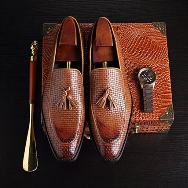 Britstar Squared Loafers mocassins plats en PU semelle caoutchouc confortables! - IVOIRART.COM