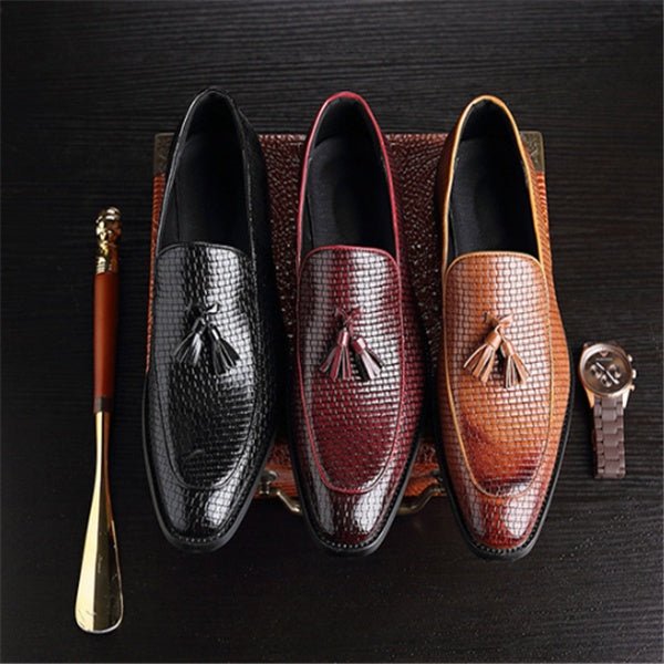 Britstar Squared Loafers mocassins plats en PU semelle caoutchouc confortables! - IVOIRART.COM