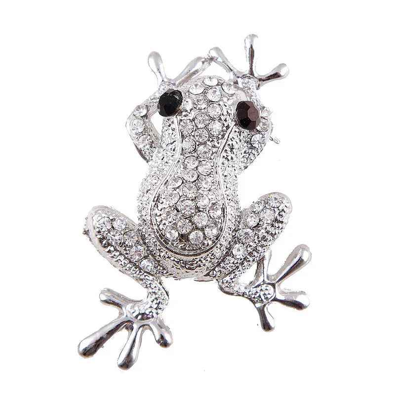 Broche FROGPRINCE en diamant animal de mode coréenne pour femme - IVOIRART.COM