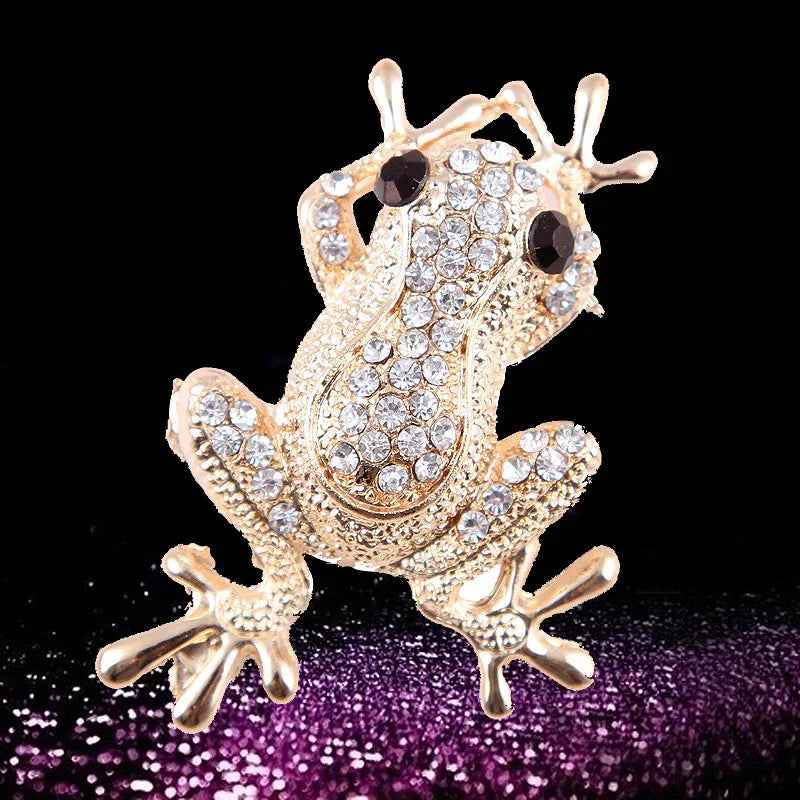 Broche FROGPRINCE en diamant animal de mode coréenne pour femme - IVOIRART.COM