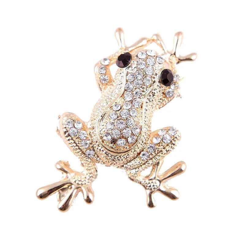 Broche FROGPRINCE en diamant animal de mode coréenne pour femme - IVOIRART.COM