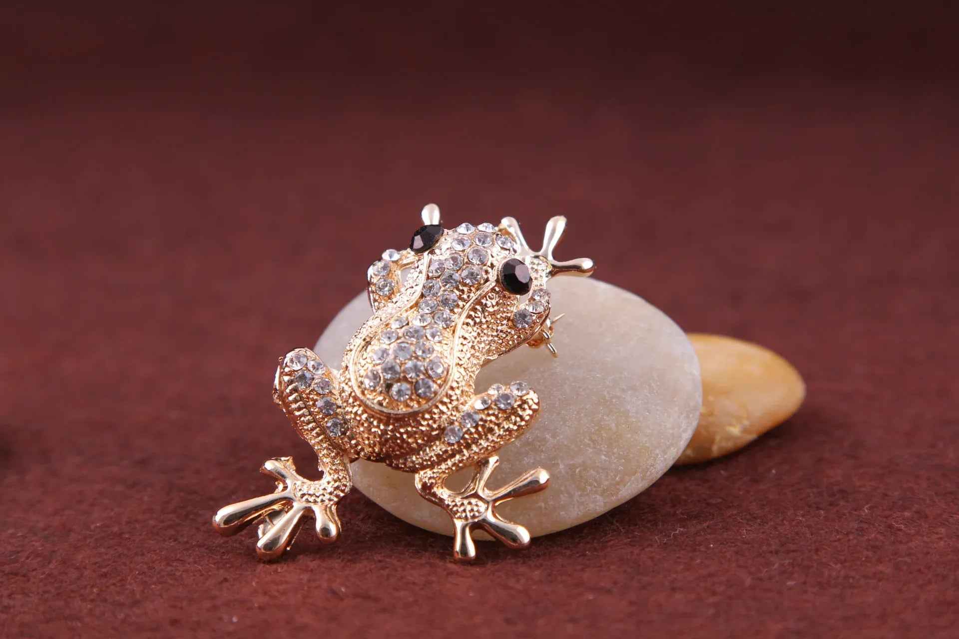 Broche FROGPRINCE en diamant animal de mode coréenne pour femme - IVOIRART.COM
