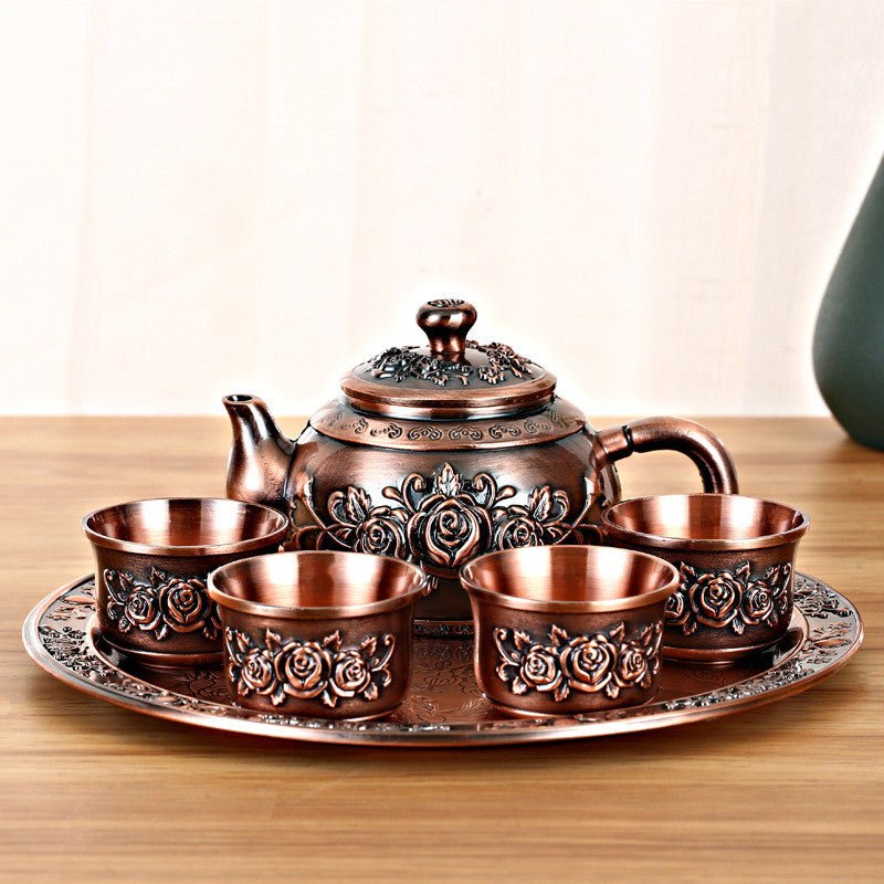 Bronze Household Set Rose Vintage Tea Set - IVOIRART.COM
