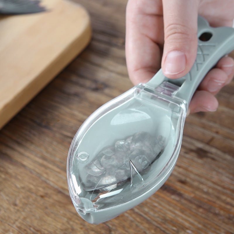 Brosse Écailleur pour Poisson avec Nettoyage Rapide, Grattoir Peau et Couteau - IVOIRART.COM