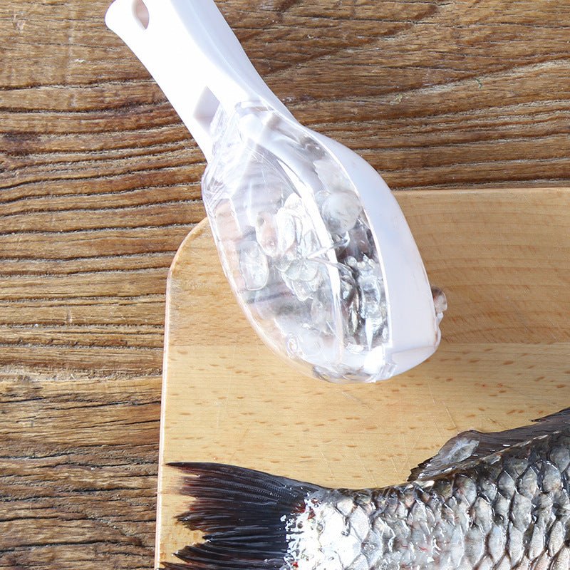 Brosse Écailleur pour Poisson avec Nettoyage Rapide, Grattoir Peau et Couteau - IVOIRART.COM
