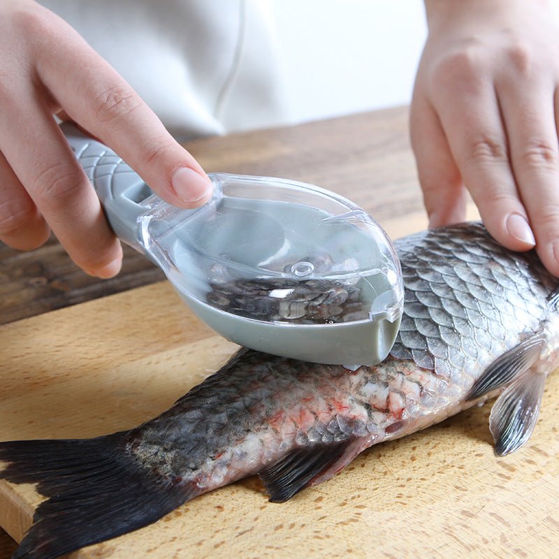 Brosse Écailleur pour Poisson avec Nettoyage Rapide, Grattoir Peau et Couteau - IVOIRART.COM