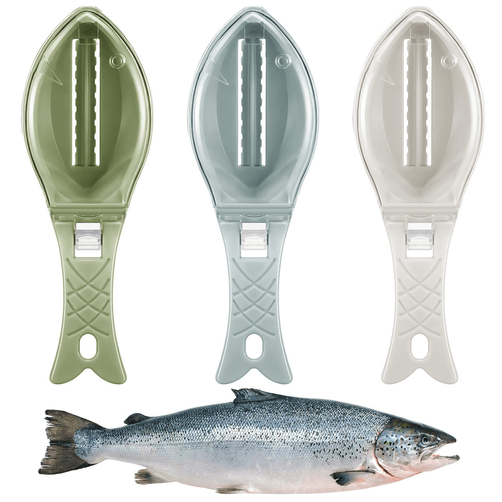 Brosse Écailleur pour Poisson avec Nettoyage Rapide, Grattoir Peau et Couteau - IVOIRART.COM
