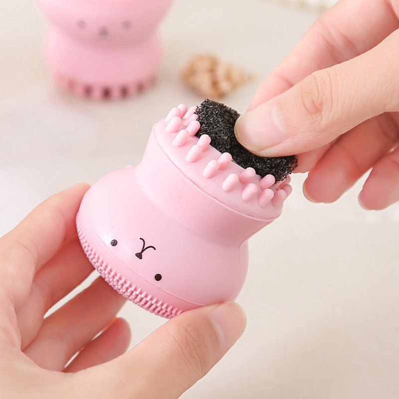 Brosse Mignonne en Silicone pour Nettoyage et Exfoliation Visage Douce et Efficace - IVOIRART.COM