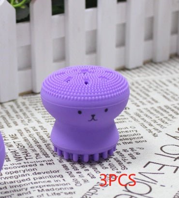 Brosse Mignonne en Silicone pour Nettoyage et Exfoliation Visage Douce et Efficace - IVOIRART.COM