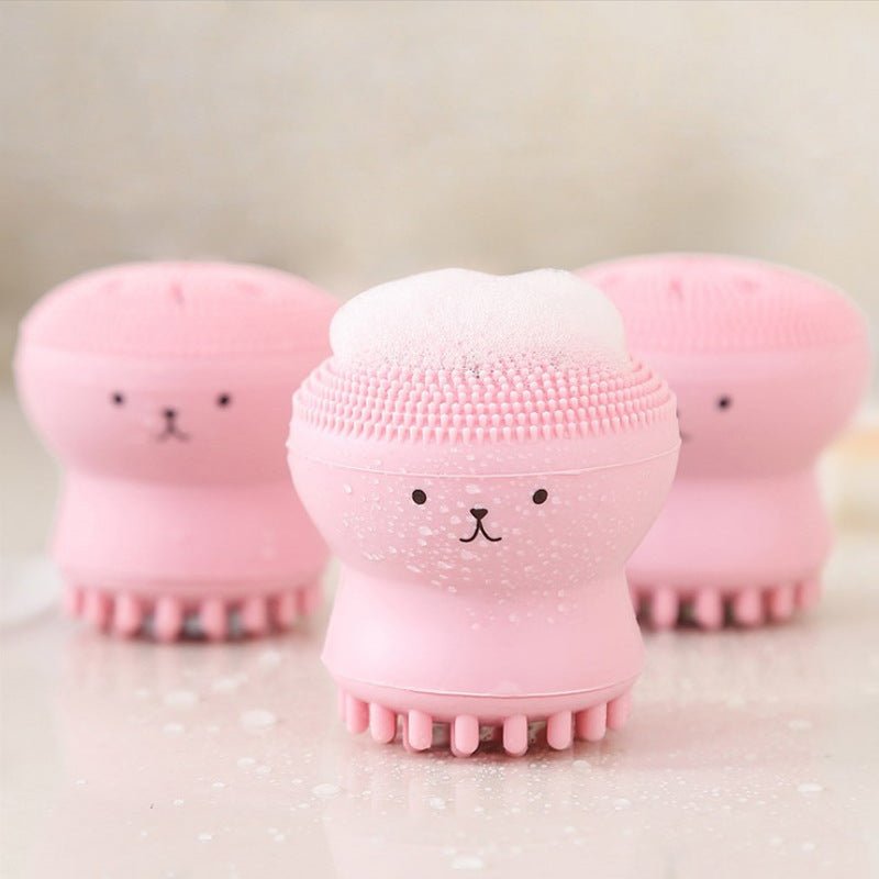 Brosse Mignonne en Silicone pour Nettoyage et Exfoliation Visage Douce et Efficace - IVOIRART.COM