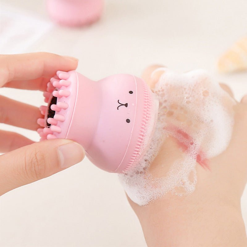 Brosse Mignonne en Silicone pour Nettoyage et Exfoliation Visage Douce et Efficace - IVOIRART.COM