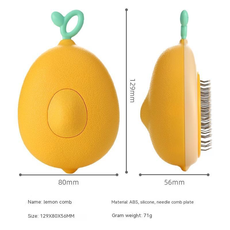 Brosse pour chat et chien enlève poils forme avocat, outil toilettage acier inox - IVOIRART.COM