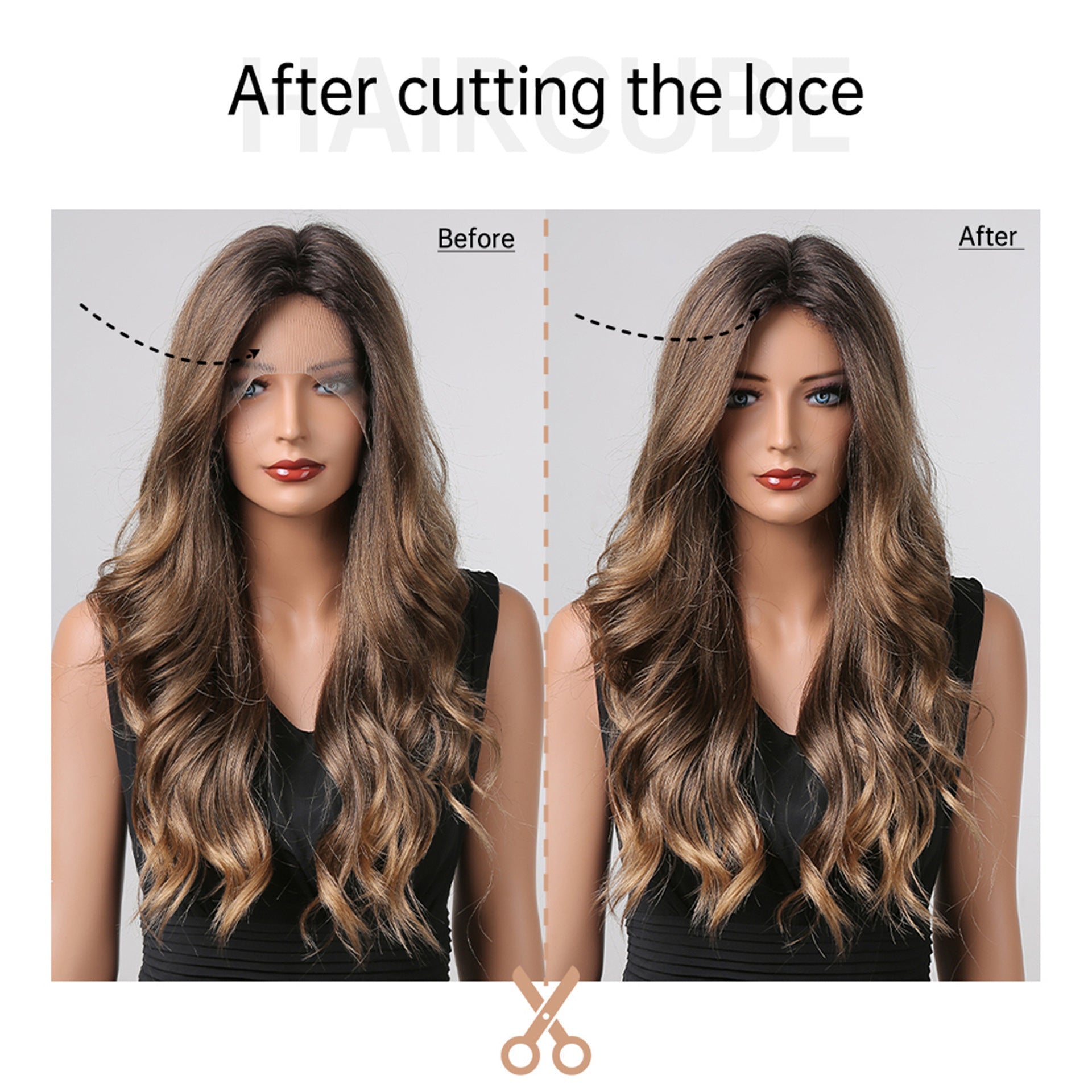 Brown Long Curly Hair European And American Wig - IVOIRART.COM
