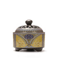 Brûleur d'encens cloisonné en céramique - Brûleur inversé, canal d'encens émaillé - IVOIRART.COM