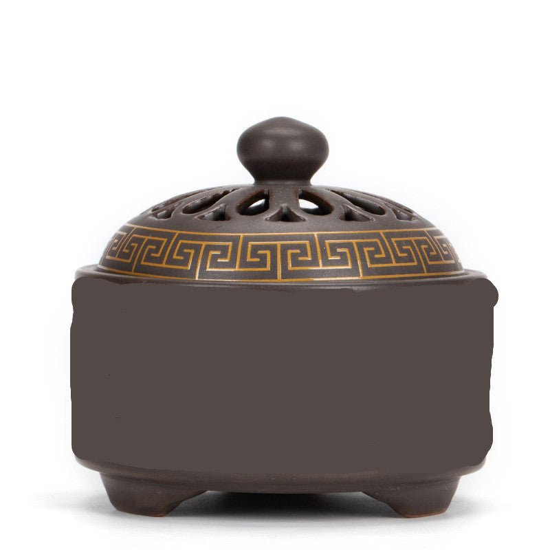 Brûleur d'encens cloisonné en céramique - Brûleur inversé, canal d'encens émaillé - IVOIRART.COM