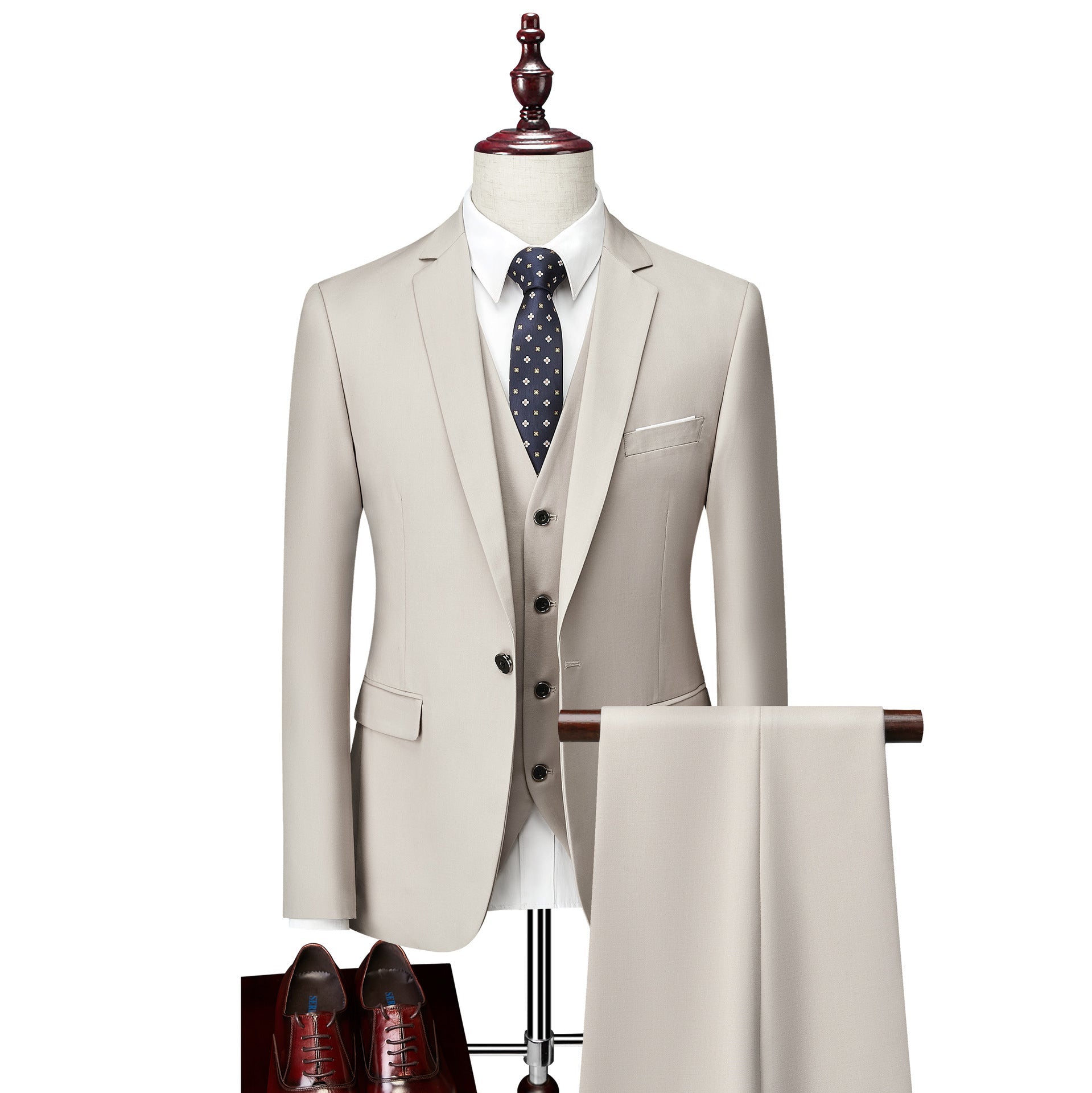 Business Casual Men's Korean Slim Suit - IVOIRART.COM