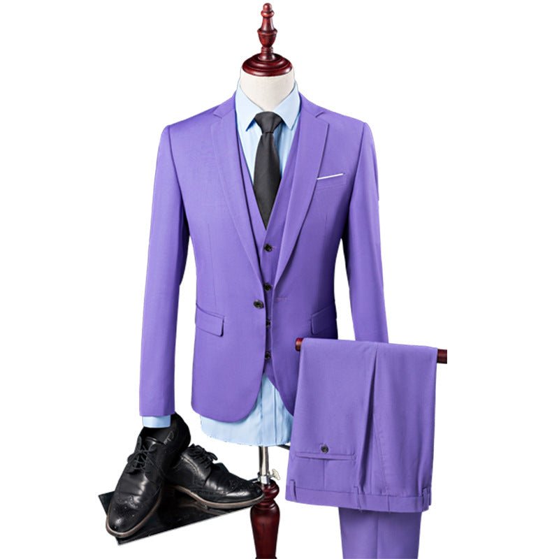 Business Casual Men's Korean Slim Suit - IVOIRART.COM