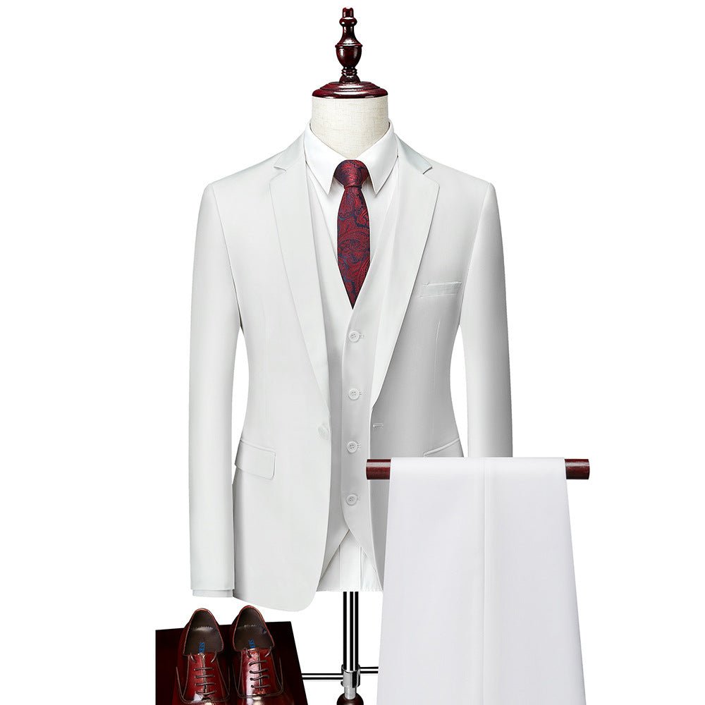 Business Casual Men's Korean Slim Suit - IVOIRART.COM