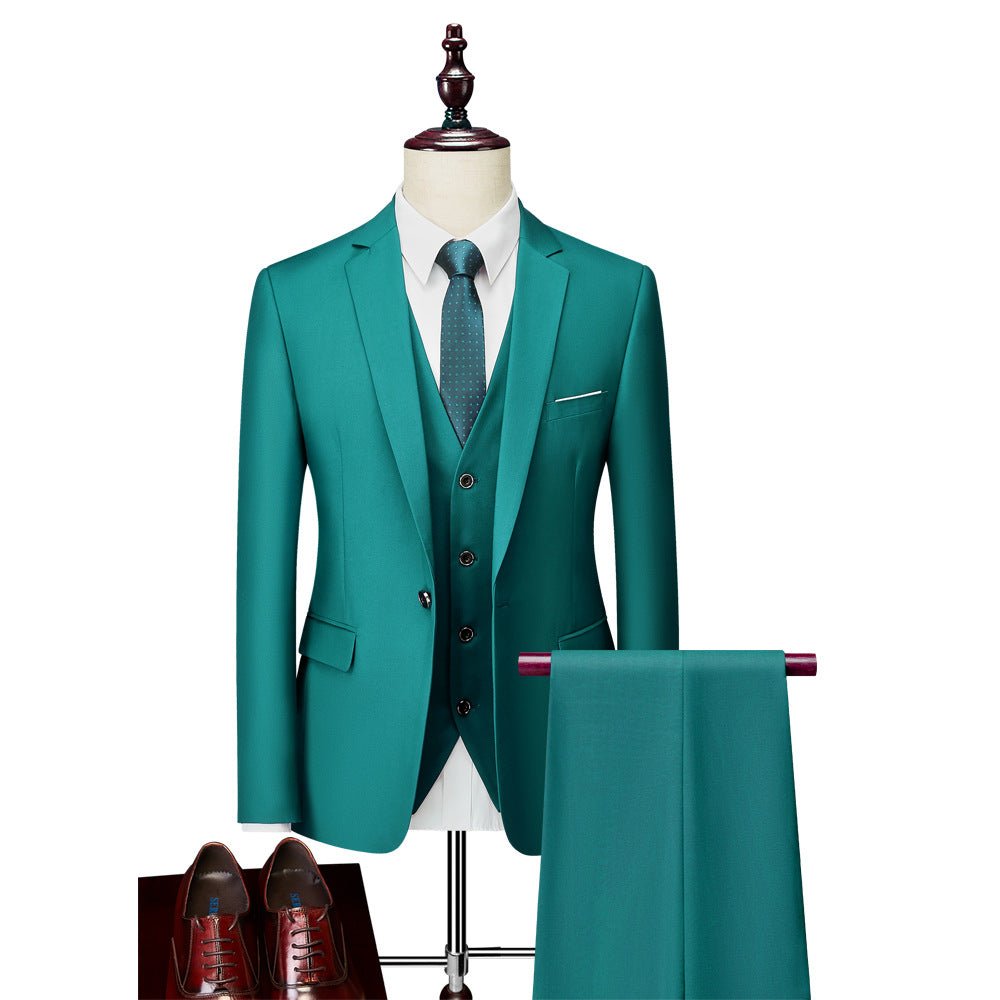 Business Casual Men's Korean Slim Suit - IVOIRART.COM