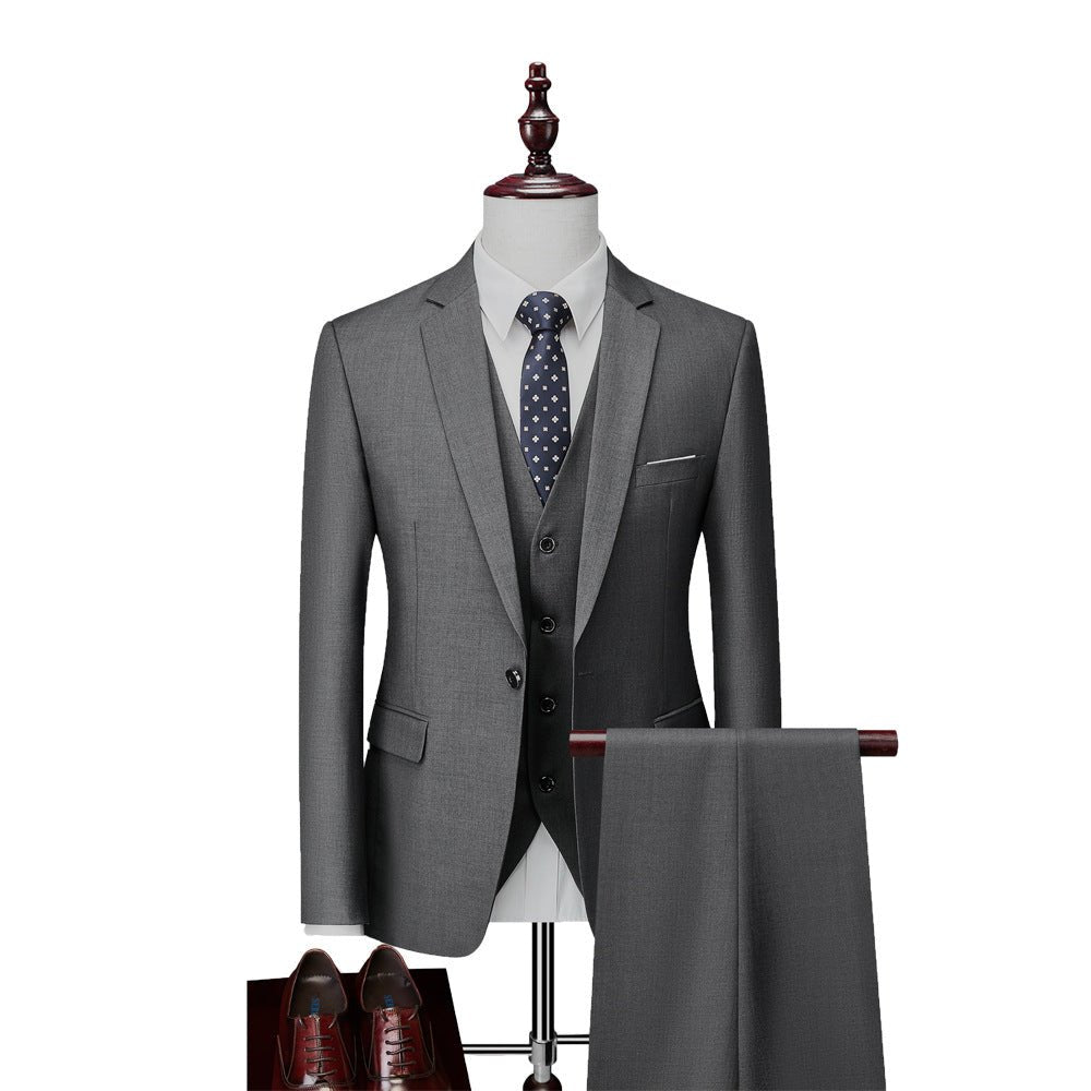 Business Casual Men's Korean Slim Suit - IVOIRART.COM