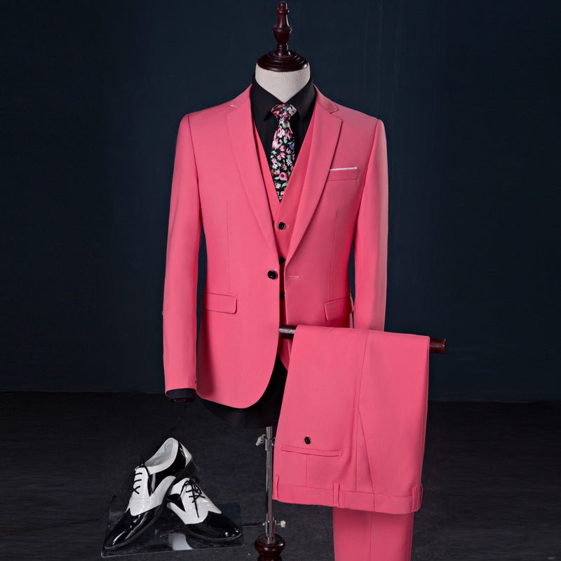 Business Casual Men's Korean Slim Suit - IVOIRART.COM
