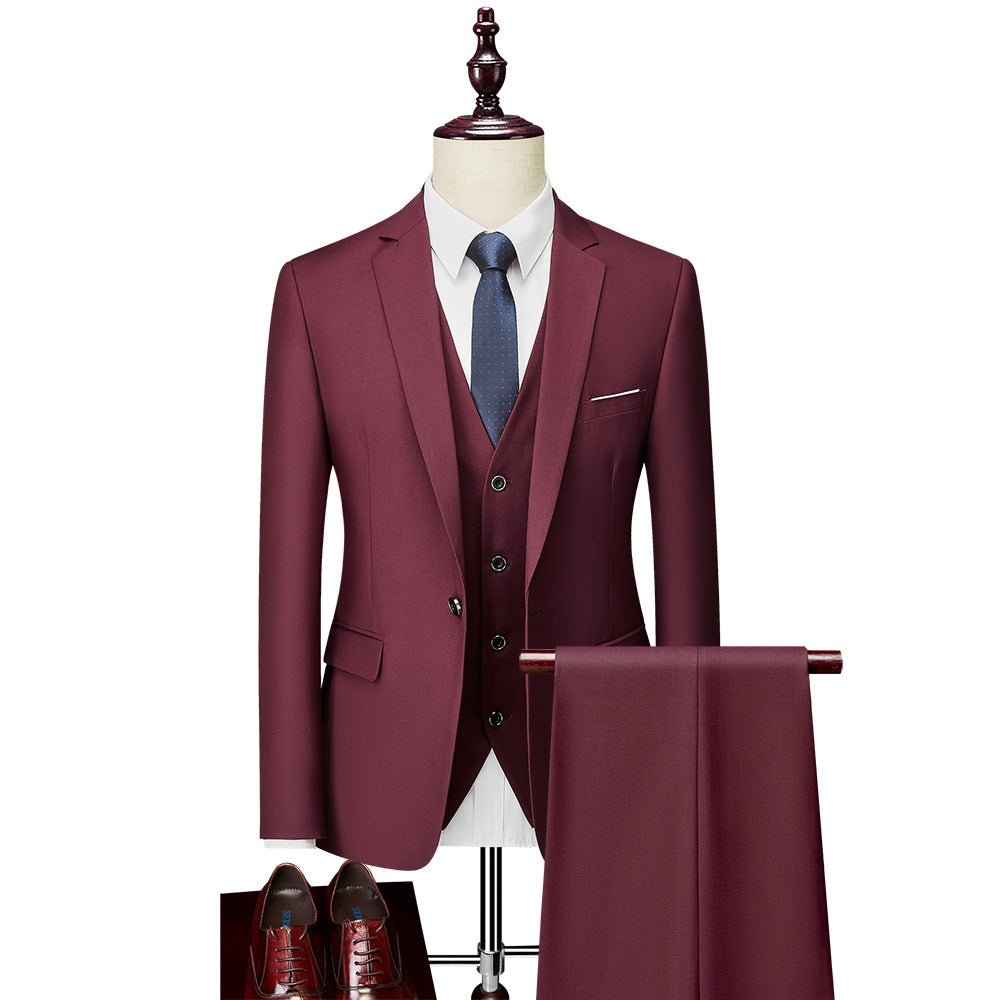 Business Casual Men's Korean Slim Suit - IVOIRART.COM