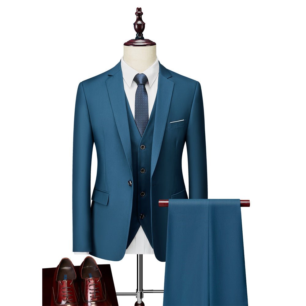 Business Casual Men's Korean Slim Suit - IVOIRART.COM