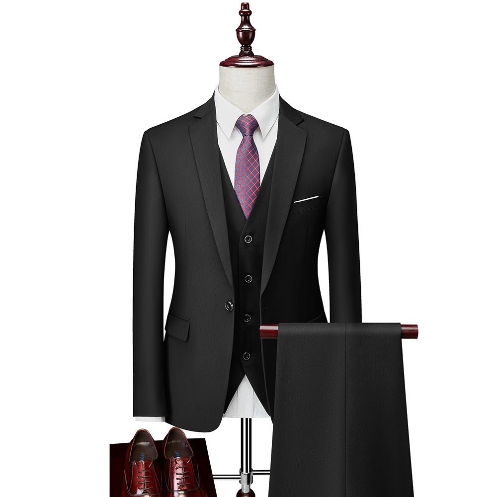 Business Casual Men's Korean Slim Suit - IVOIRART.COM