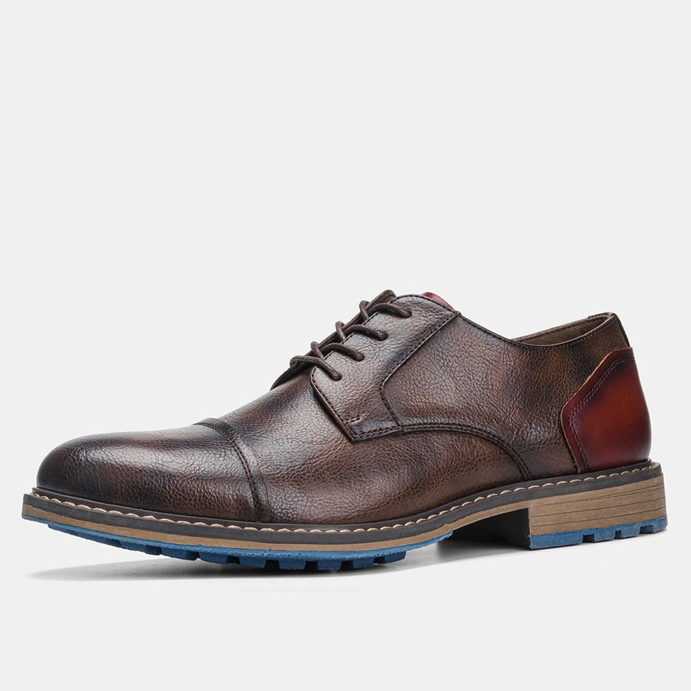 Business Casual Men's Summer Retro Trend Plus Size Leather Shoes - IVOIRART.COM