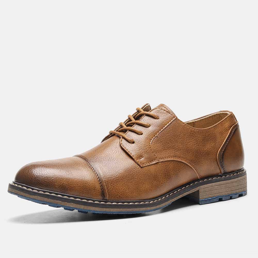 Business Casual Men's Summer Retro Trend Plus Size Leather Shoes - IVOIRART.COM