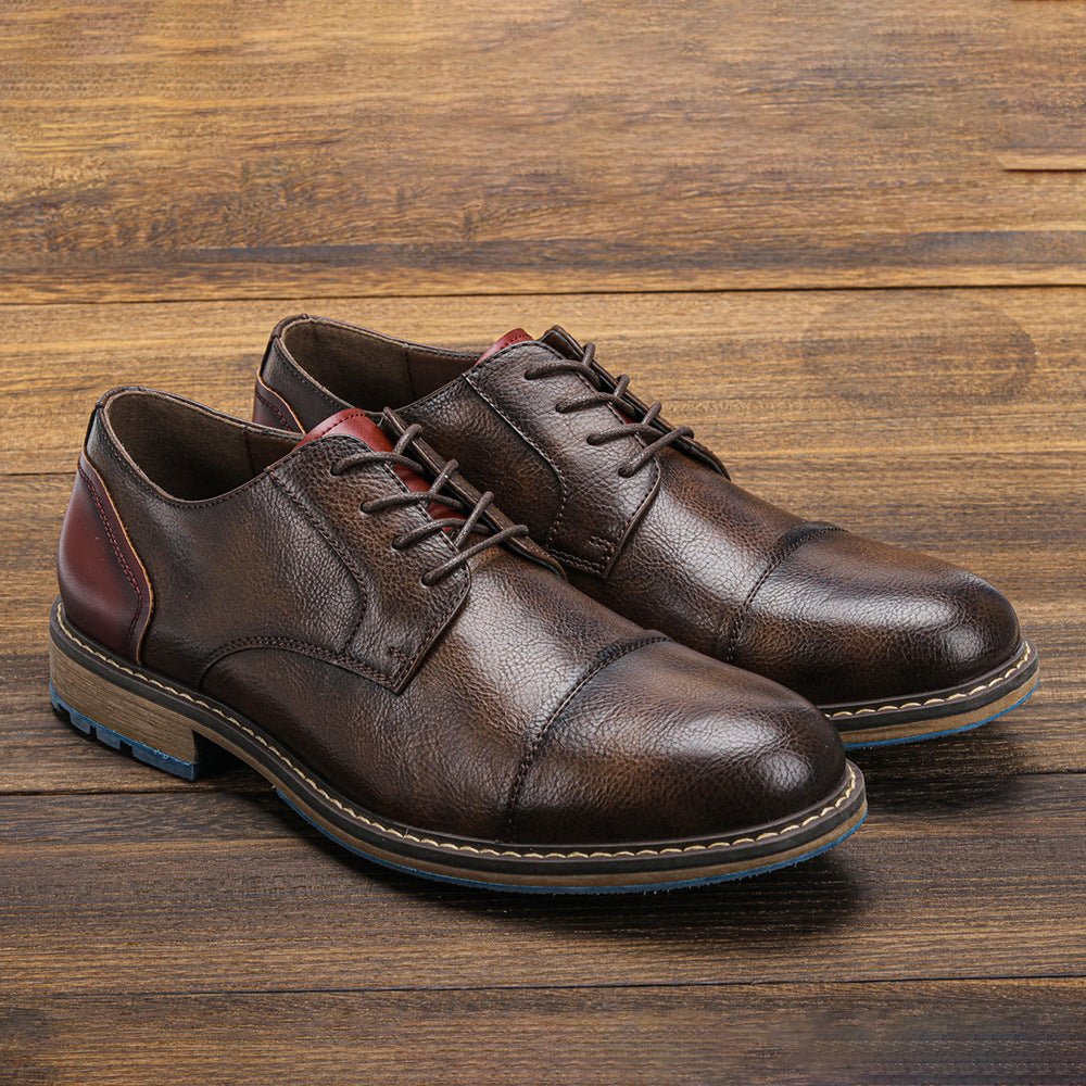 Business Casual Men's Summer Retro Trend Plus Size Leather Shoes - IVOIRART.COM